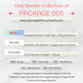 Best Seller Package005 Only Render for E-commerce and Online Jewelry Stores